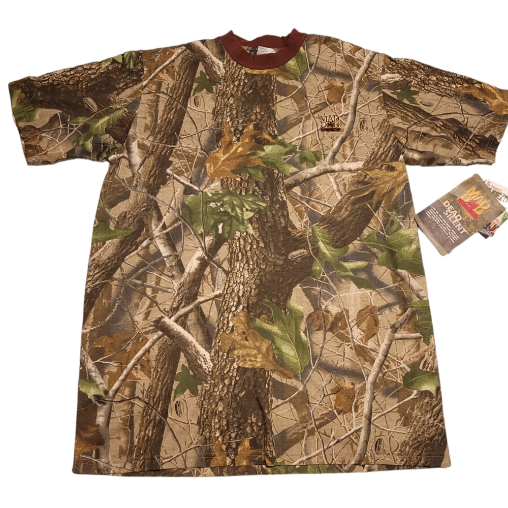 Mens L MAD DOG GEAR REAL TREE t shirt